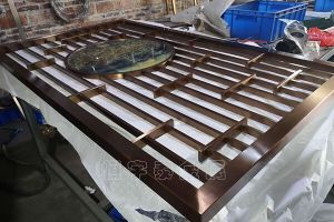 不銹鋼處理簡介 屏風內花格隔斷